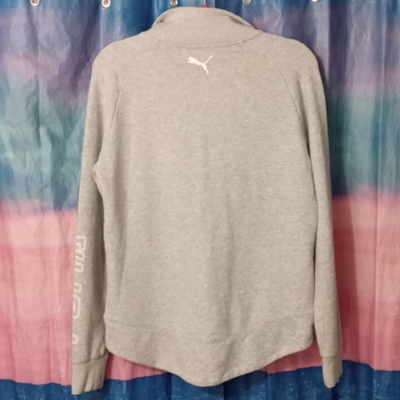 Grey puma women's hoodie.(size L) - Picture 3 of 8